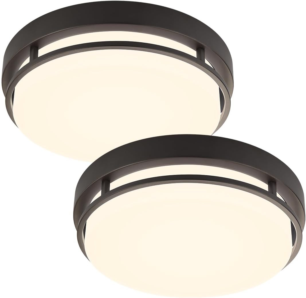 2Pack LED Flush Mount Ceiling Light Fixture 13Inch 20W
