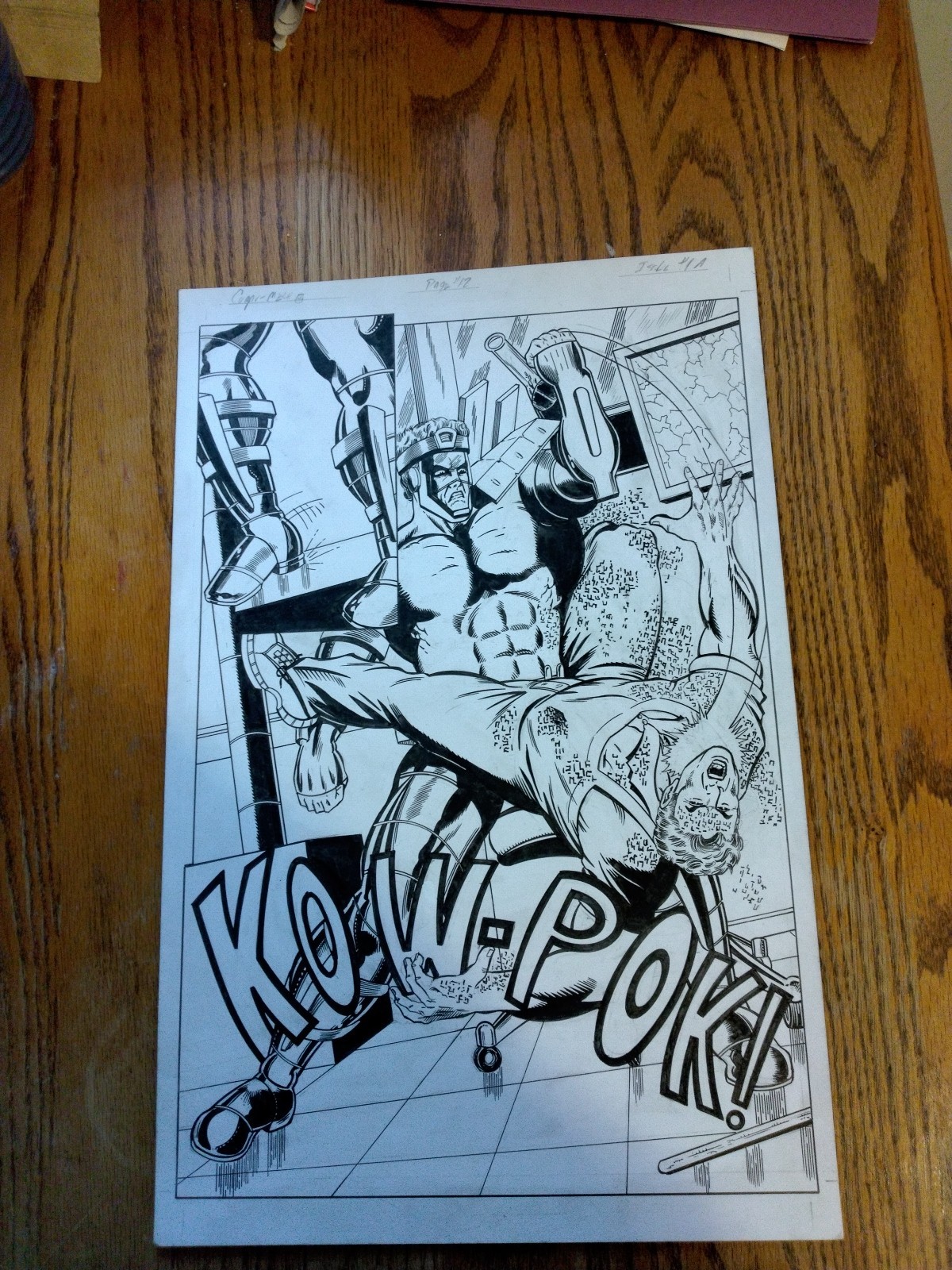 Original Artwork Compu-M.E.C.H. Page #12 Issue #1 By Theodore Riddle