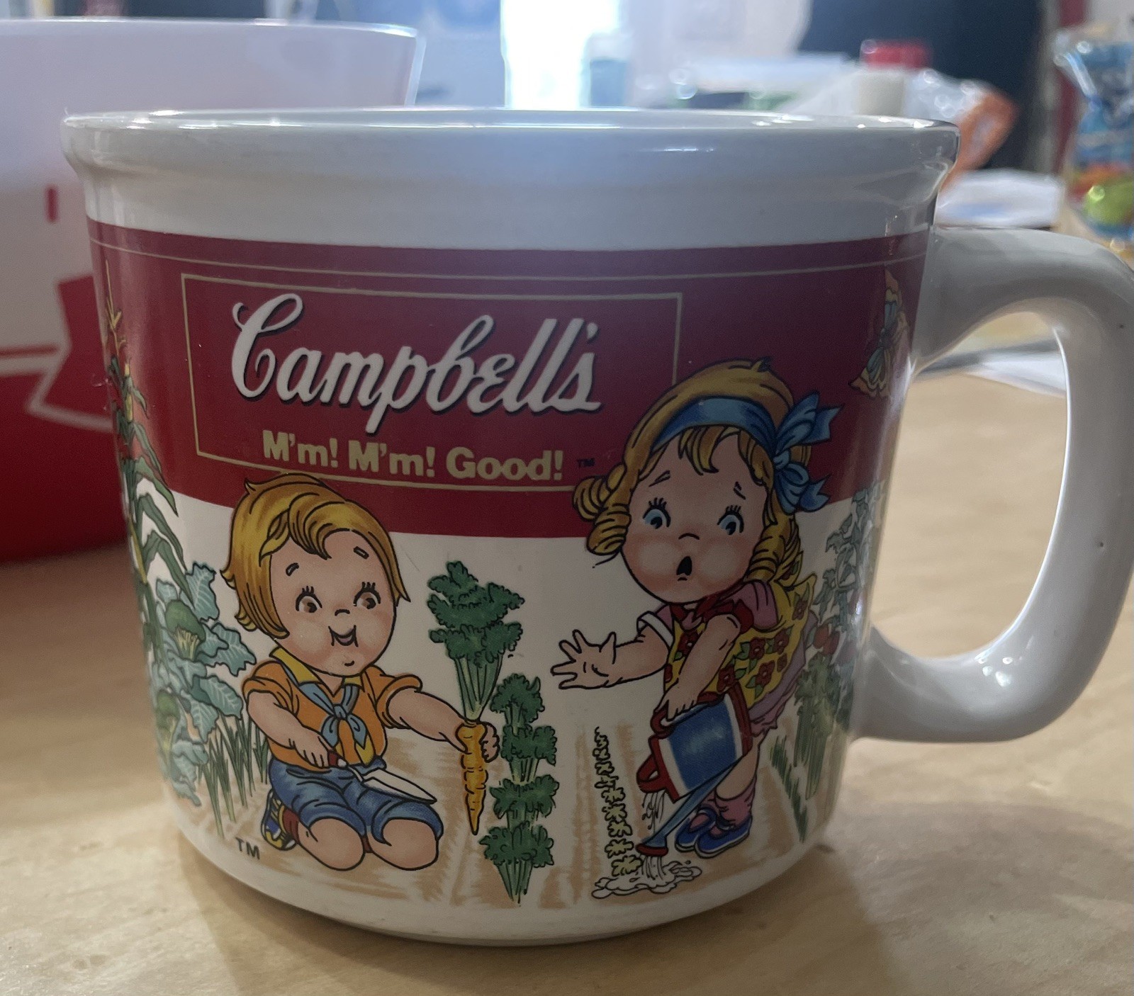Vintage 1993 CAMPBELLS Soup M\'m M\'m Good Mug - Garden Scene By Westwood