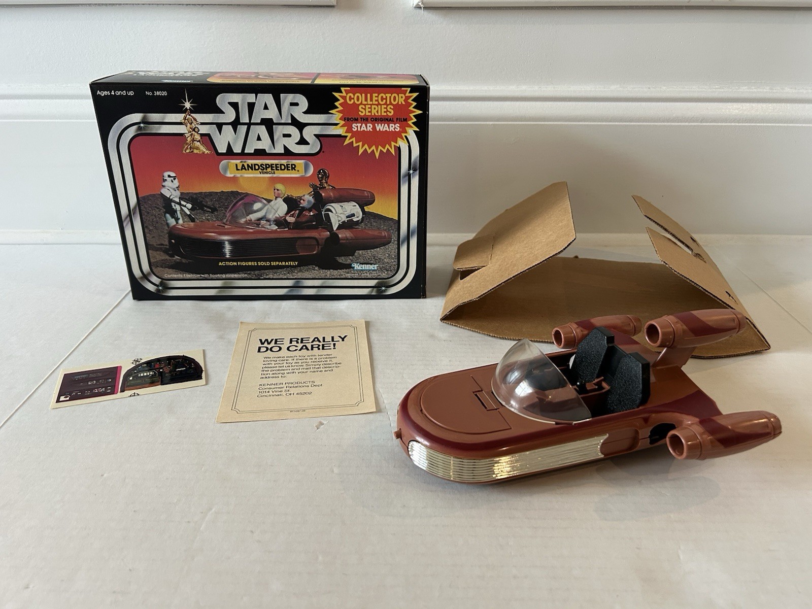 STAR WARS LANDSPEEDER MIB COMPLETE C9+ KENNER VINTAGE 1983 1978 LUKE R2 TATOOINE