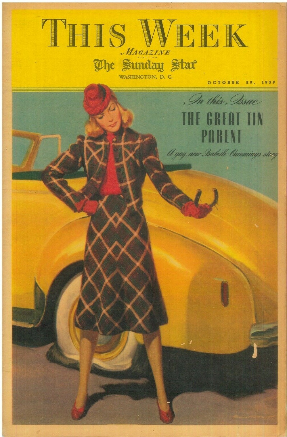 This Week Magazine October 29 1939 Dorothy Black Patterson Dial Sewell P Wright
