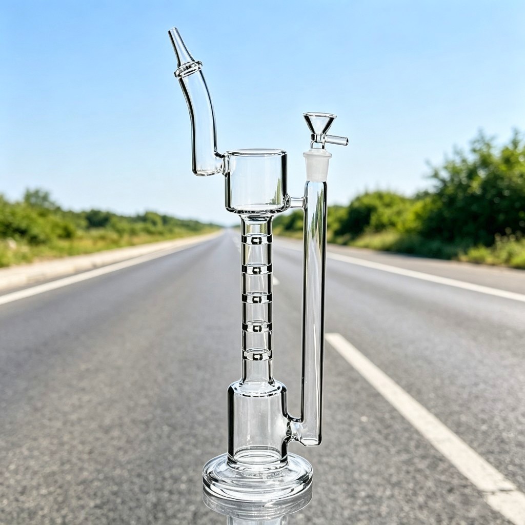 slender Retro Perc Glass Water Pipe bong Sidecar Hookah recycle Smoking Rig 14mm slender Retro Perc Glass Water Pipe bong Sidecar Hookah recycle Smoking Rig 14mm