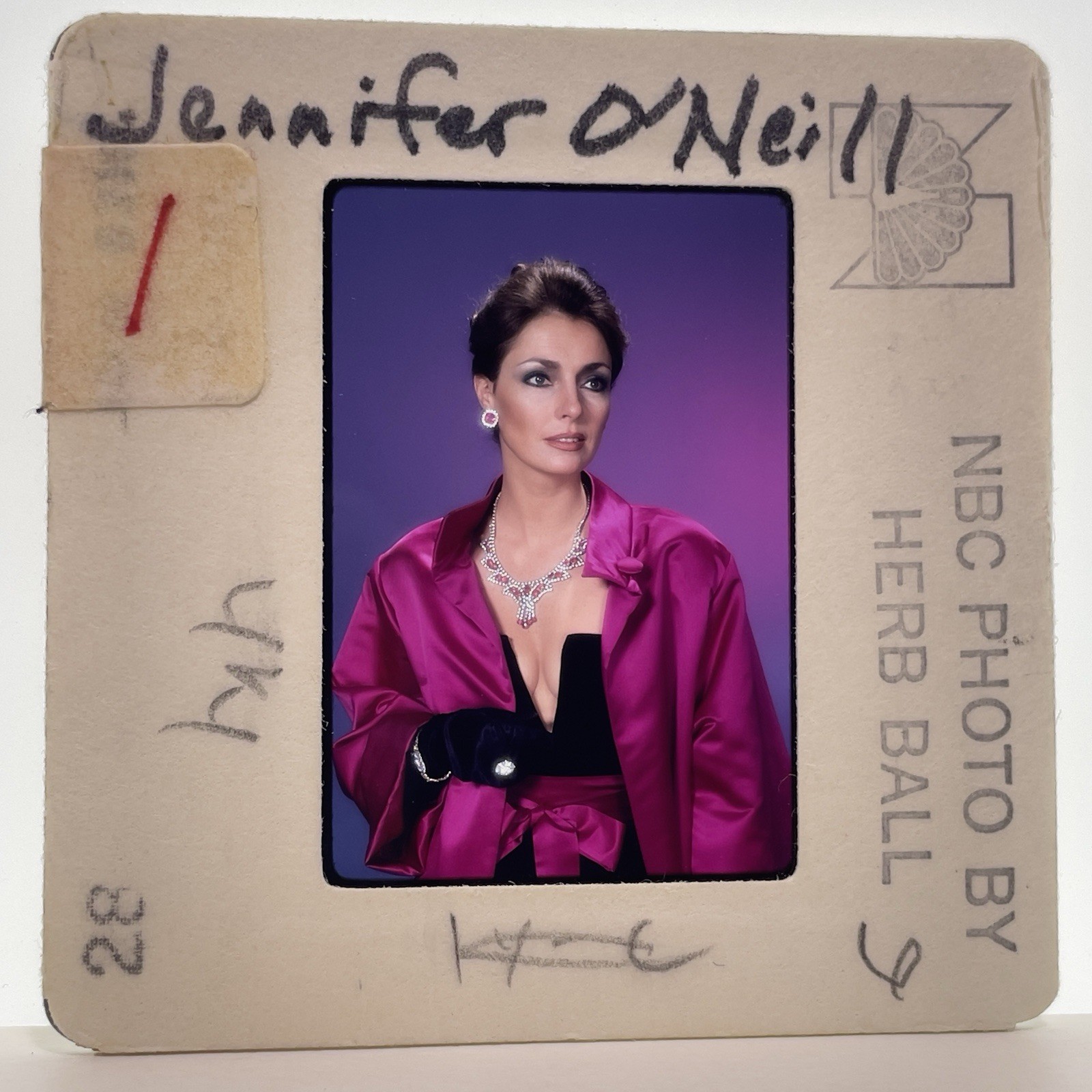 Vintage 35mm Slide of Jennifer O'Neill Actress #6 Vintage 35mm Slide of Jennifer O'Neill Actress #6