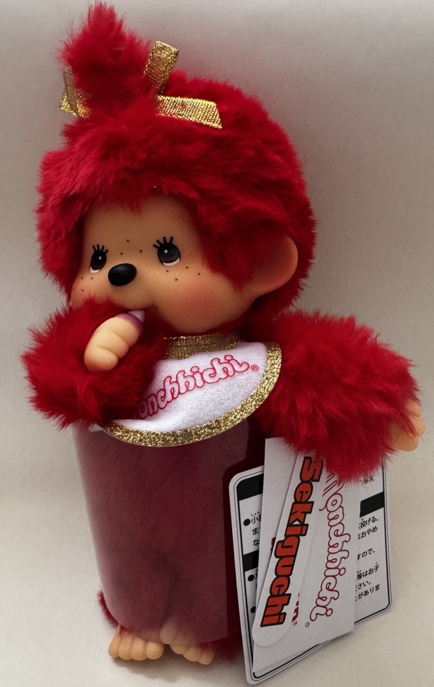 Monchhichi Kiddyland 80th Anniversary Edition Doll Red Girl By Sekiguchi Japan