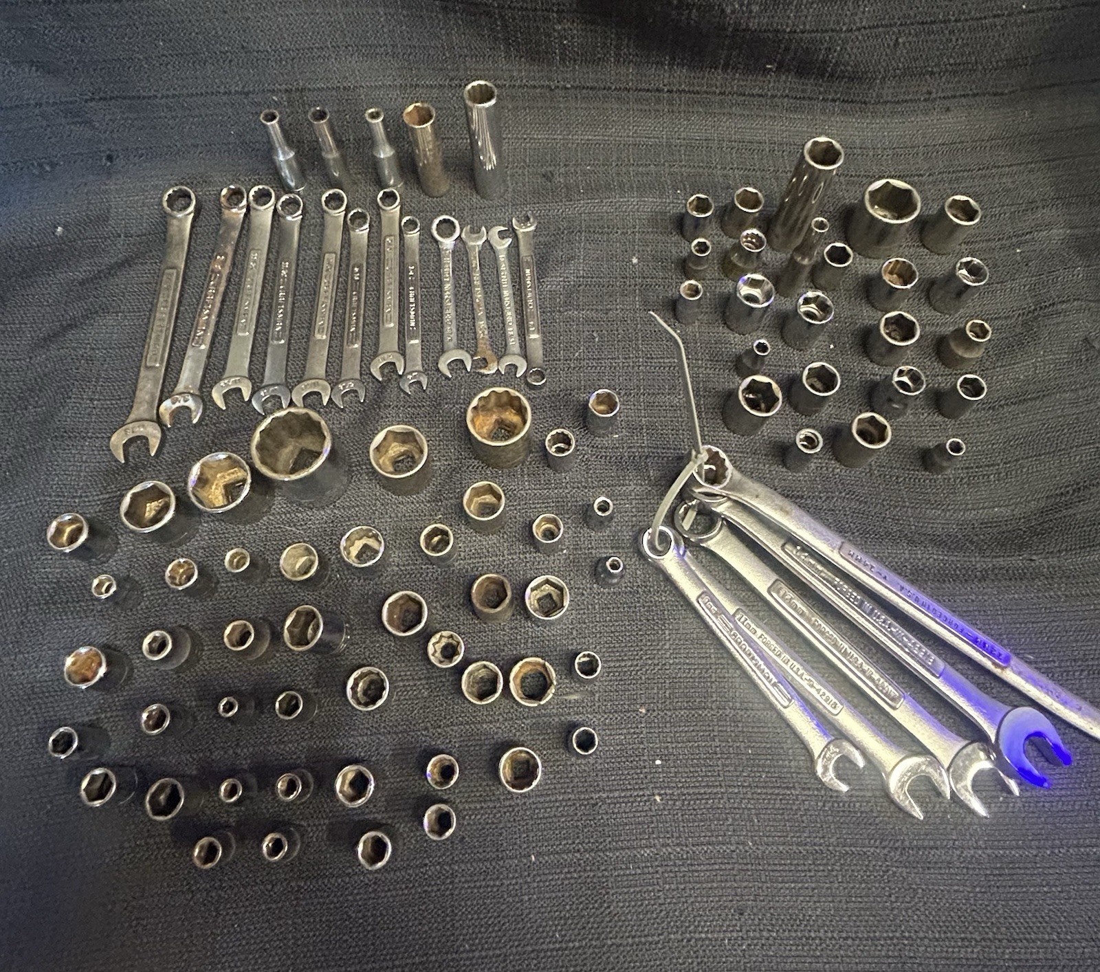 Vintage Craftsman USA Mixed Lot Around 90 Pieces Mostly 1/4 Inch Some Double