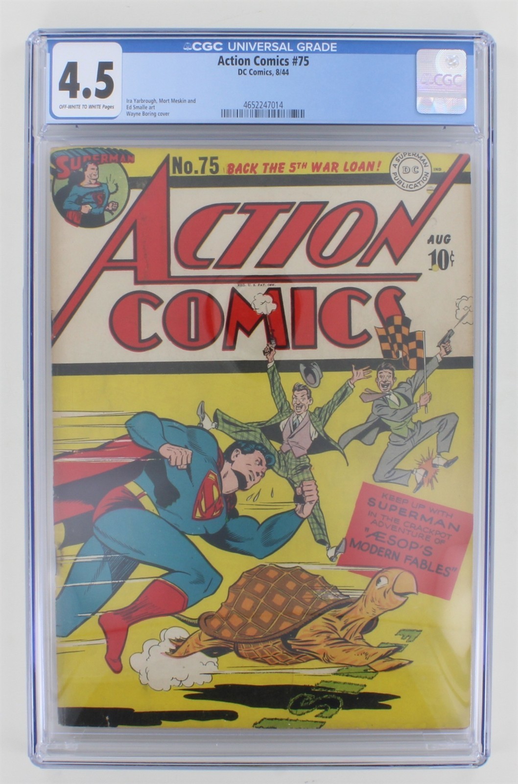 Action Comics #75 Superman CGC 4.5 DC Comics 1944 Wayne Boring Cover