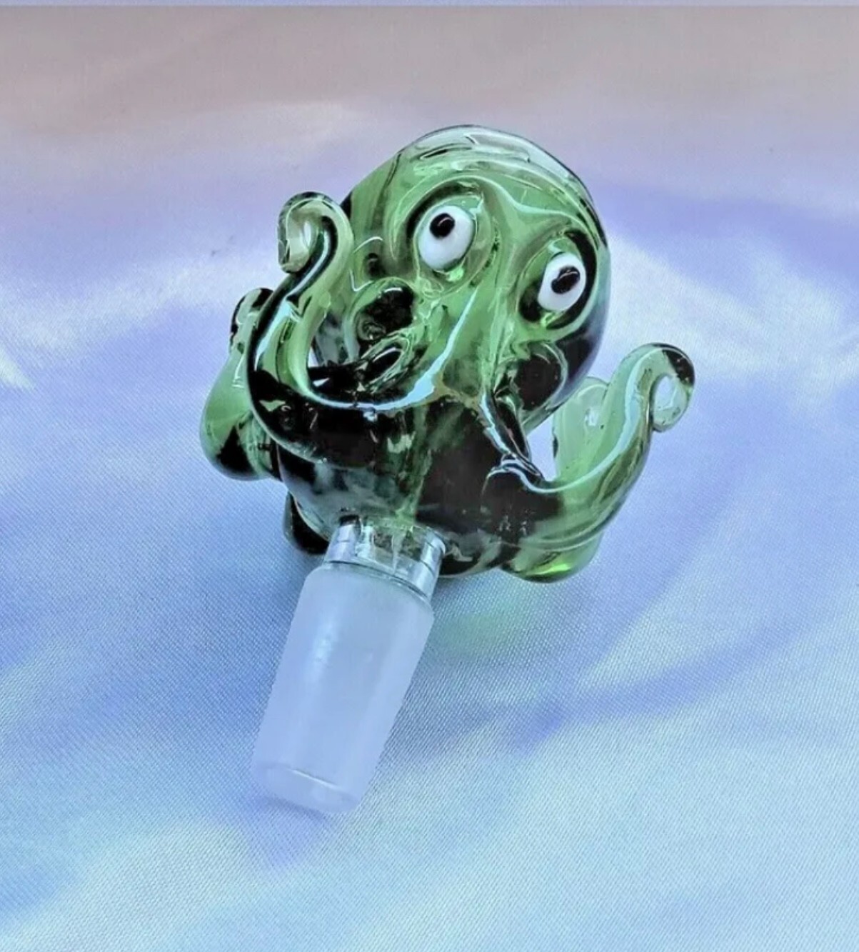 Premium 14mm Green Thick Glass Octopus Bong Bowl Head Piece Bong Bowl Holder