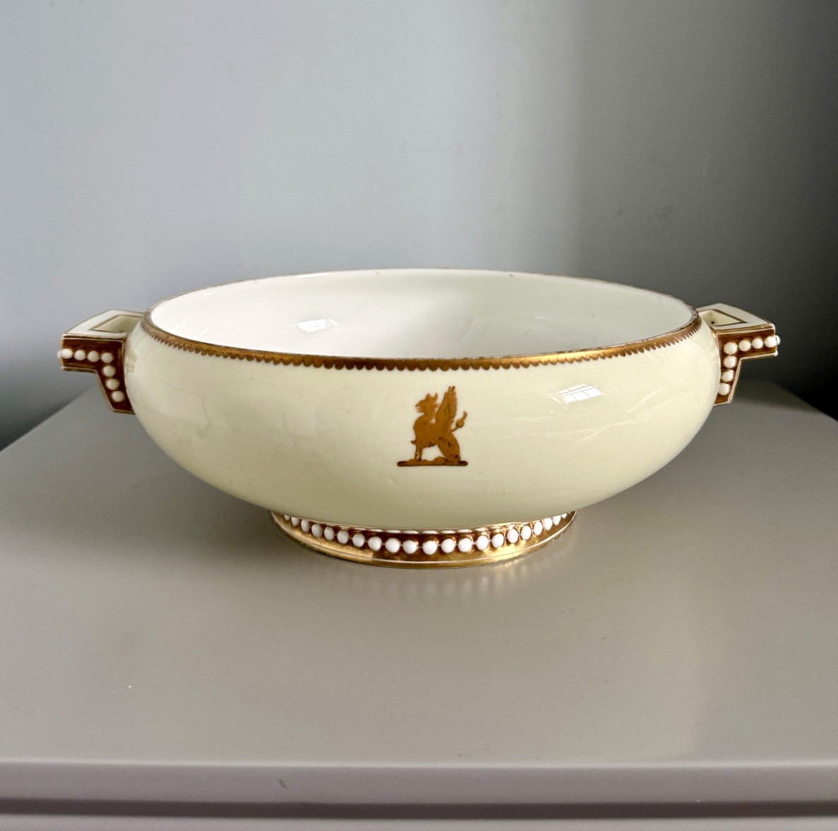 Antique 1880 English Porcelain Tureen/Serving Bowl - Soane & Smith London Antique 1880 English Porcelain Tureen/Serving Bowl - Soane & Smith London