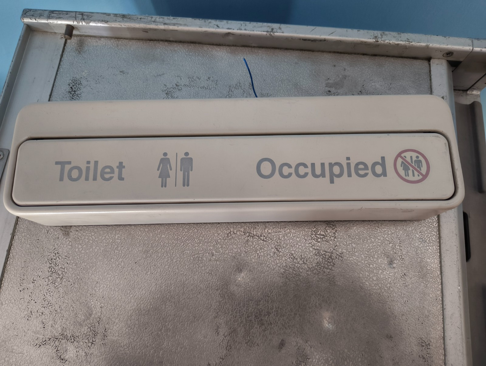 British Airways Boeing 747 Toilet Occupied Sign