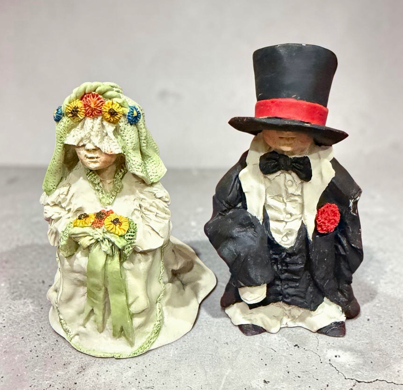 Boyd\'s Little Heavy Weights Series Bride & Groom Wedding Figurines Set of 2 