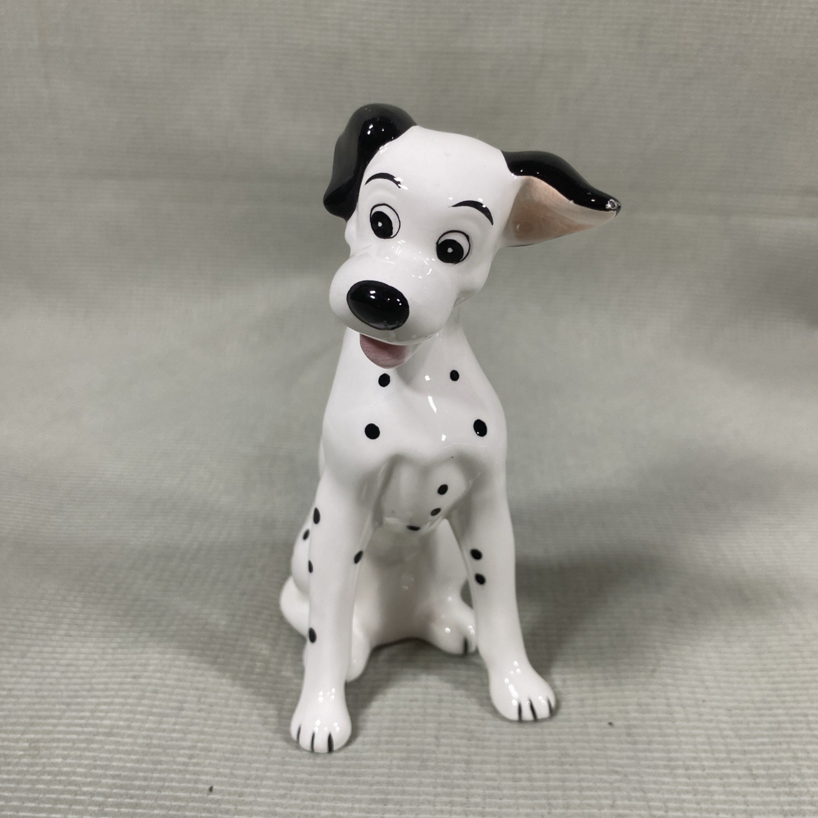 Vintage Disney 101 Dalmatians Pongo Ceramic Figurine Porcelain Japan 5\