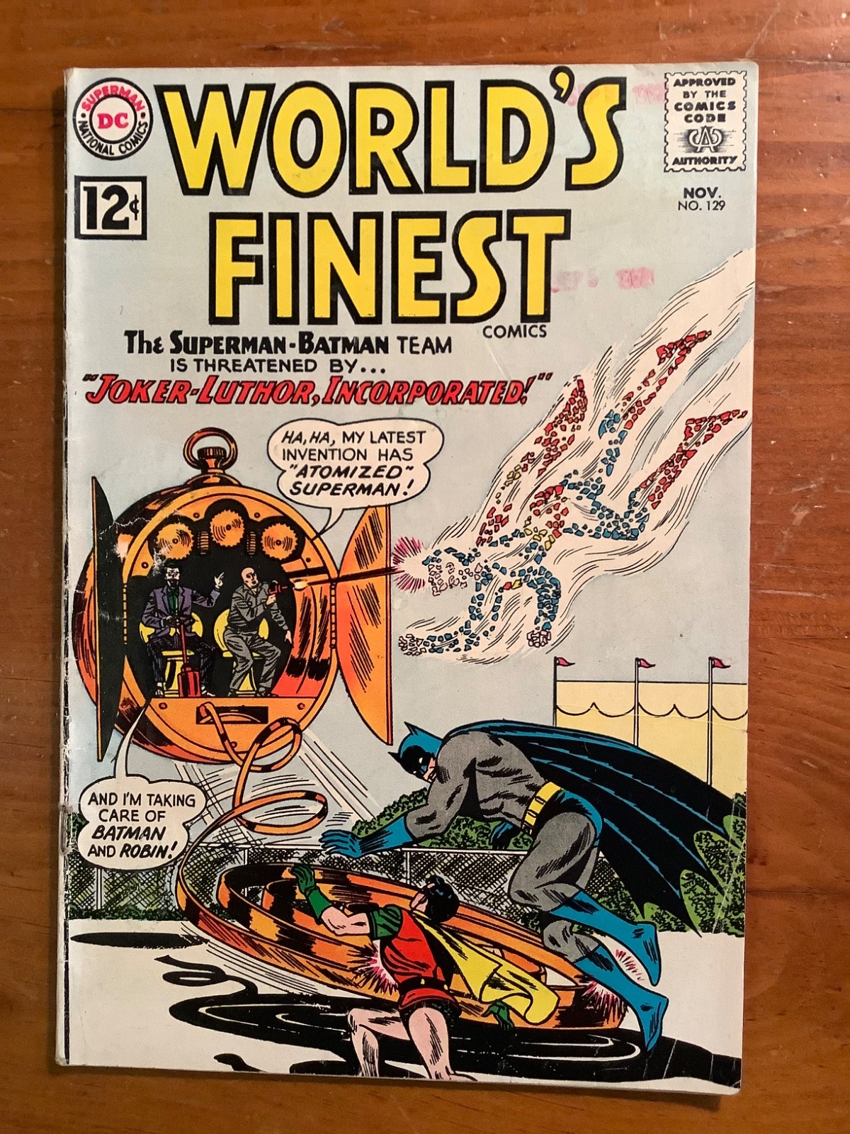 Vintage DC Comics: World’s Finest Comic #129 - Joker & Luther Team-Up