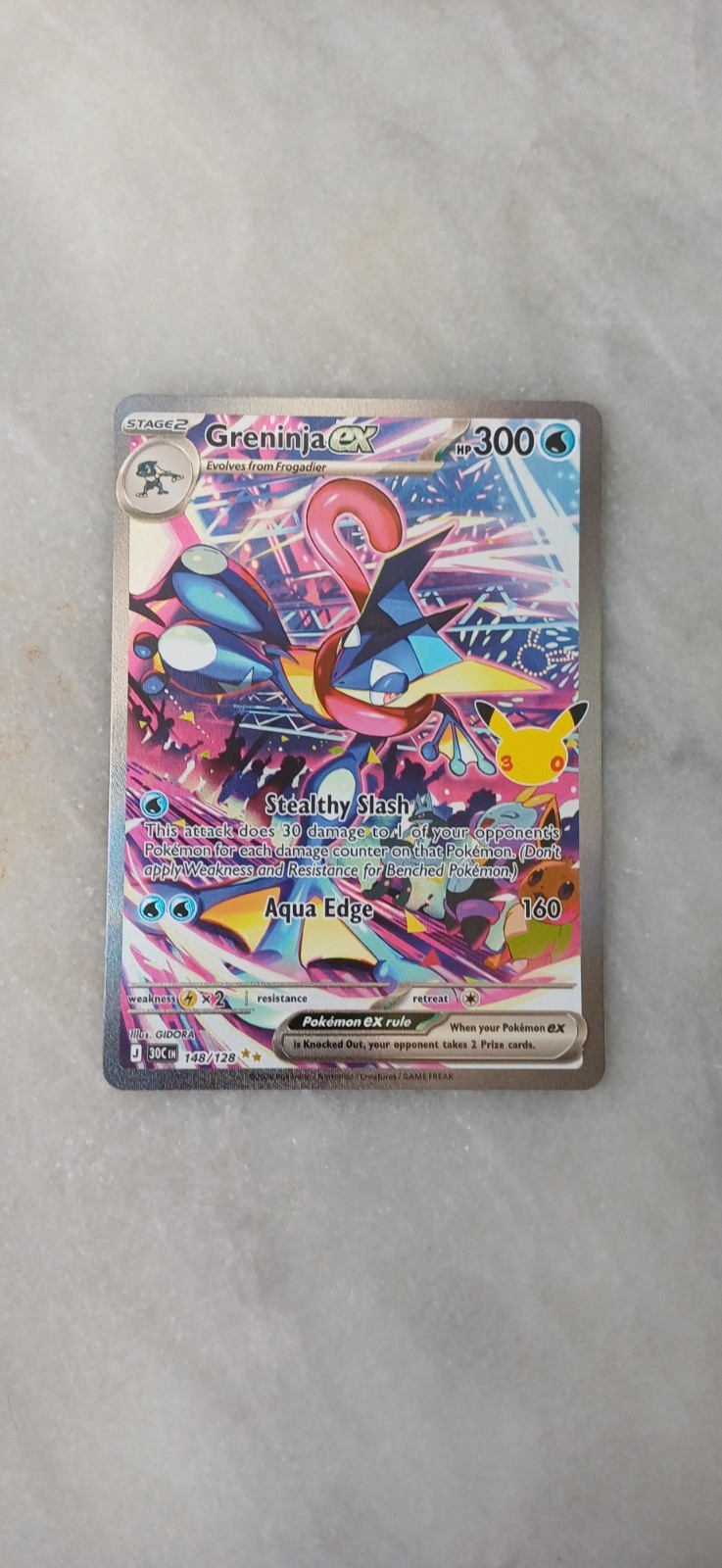 Pokémon TCG - 30th Celebrations - Greninja Ex 148/128