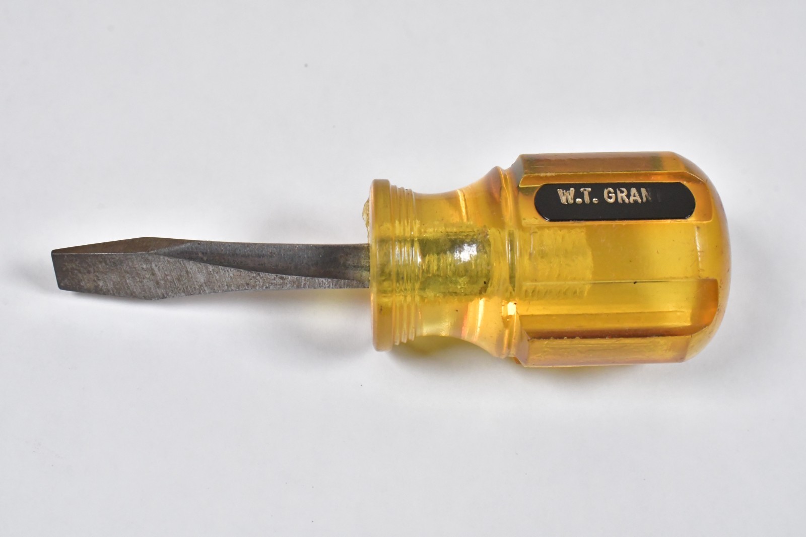 RARE W.T. GRANT (Grants) Short Stubby Flat Slotted Screwdriver #2055