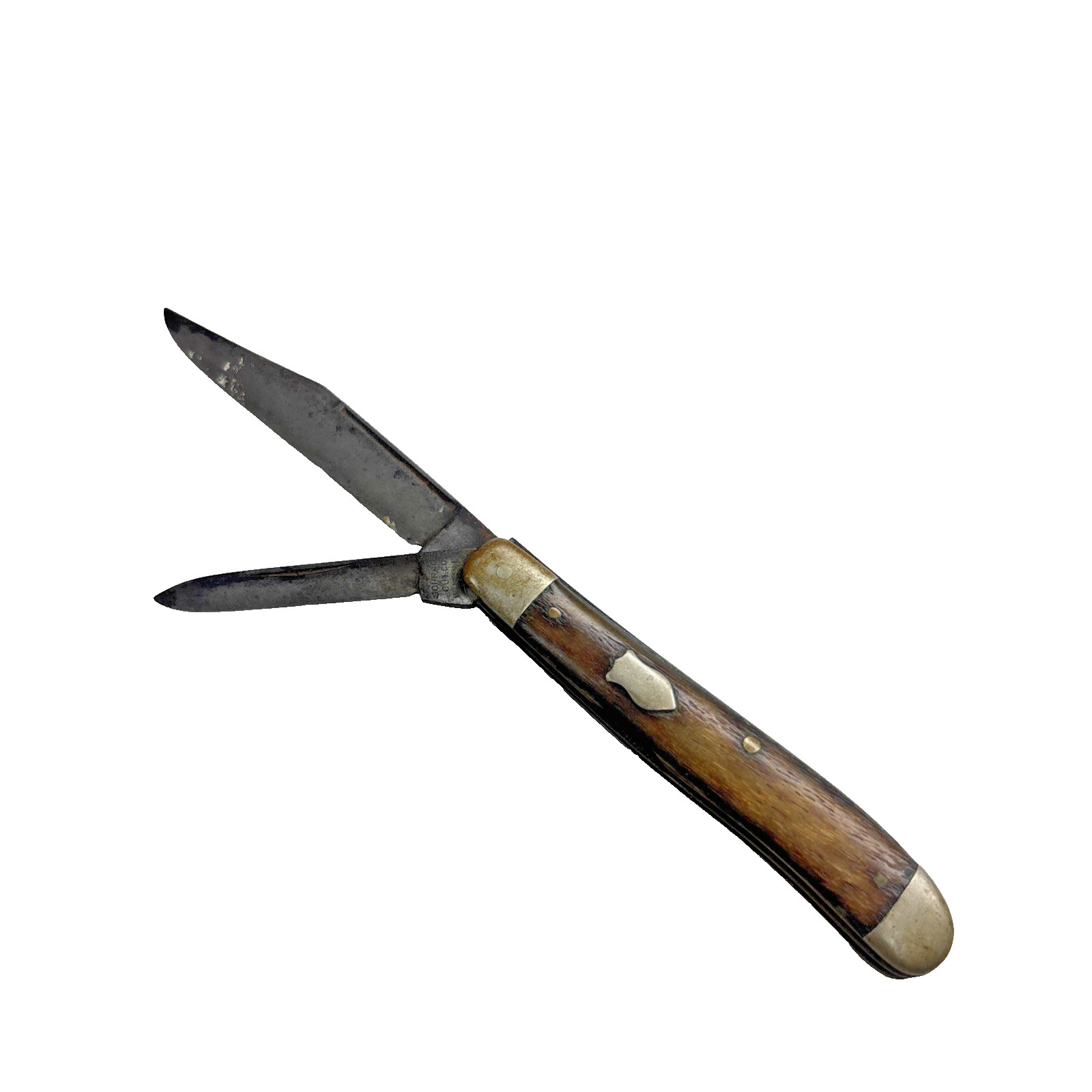 Vintage SCHRADE CUT. CO. WALDEN, N.Y. Pre 1946 Jack Knife Crest Shield