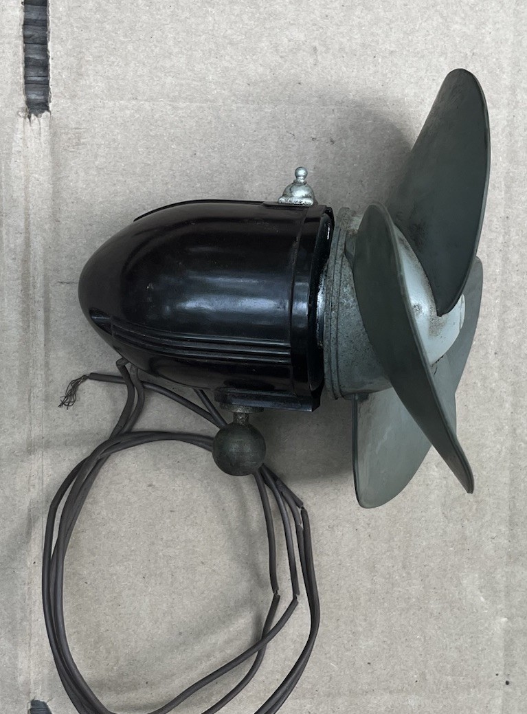 vintage car Bakelite interior accessory fan hot rod