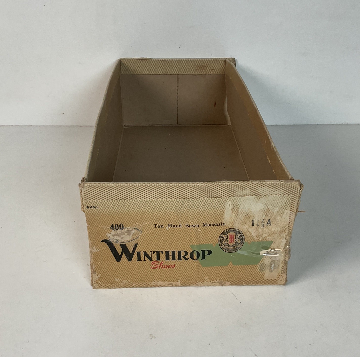 Vintage Winthrop Shoe Box Empty 1970s
