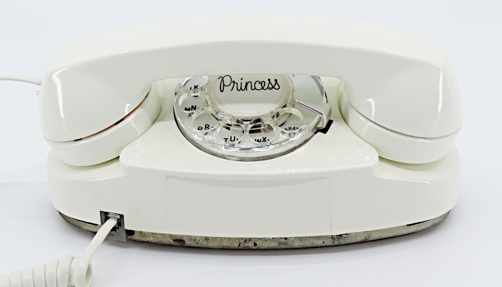 White Western Electric Rotary Princess Telephone - Full Restoration White Western Electric Rotary Princess Telephone - Full Restoration