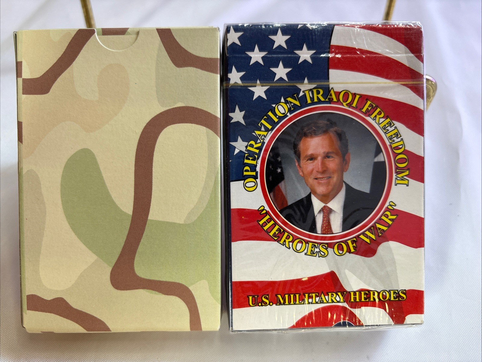 Iraq's Most Wanted & Operation Iraqi Freedom Heroes of War Playing Cards 2 Sets