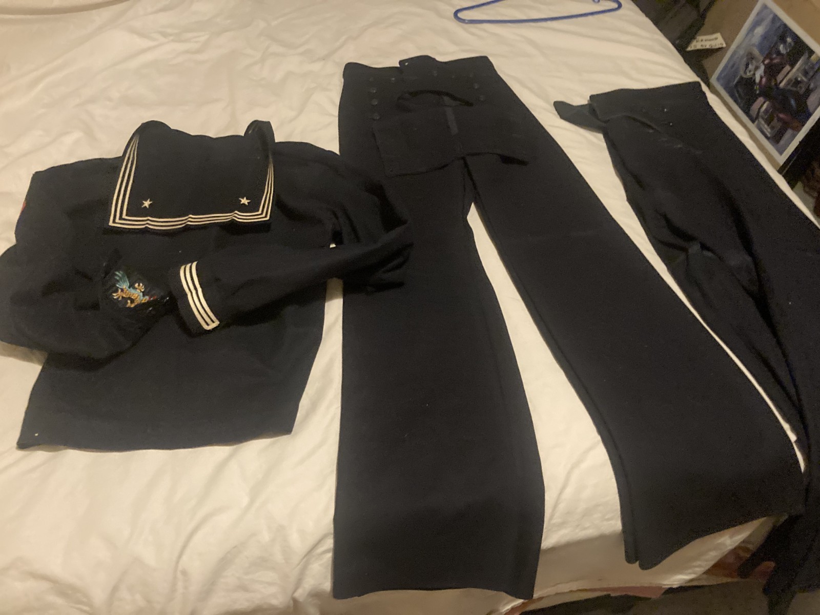Vintage Navy WWll Cracker Jack Uniform Shirt Slacks