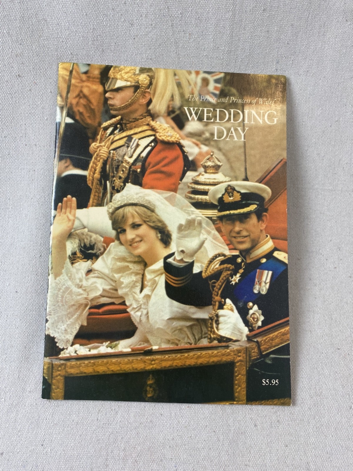 Vintage 1981 Prince Charles Princess Diana Royal Wedding Day Souvenir Book