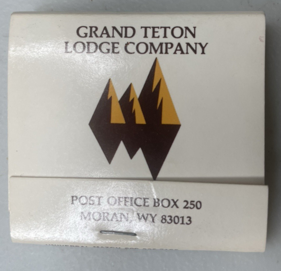 VTG Grand Teton Lodge Company Moran WY Jackson Hole Unstruck Matchbook Matches