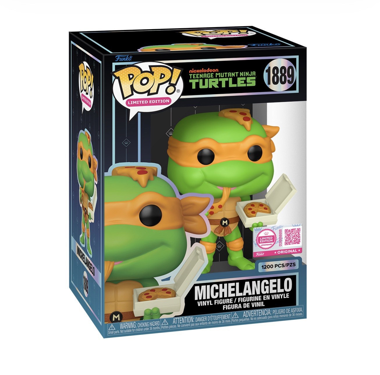 PRESALE- Funko Pop 1889 Michelangelo TMNT (Eating Pizza) with Pop Protector