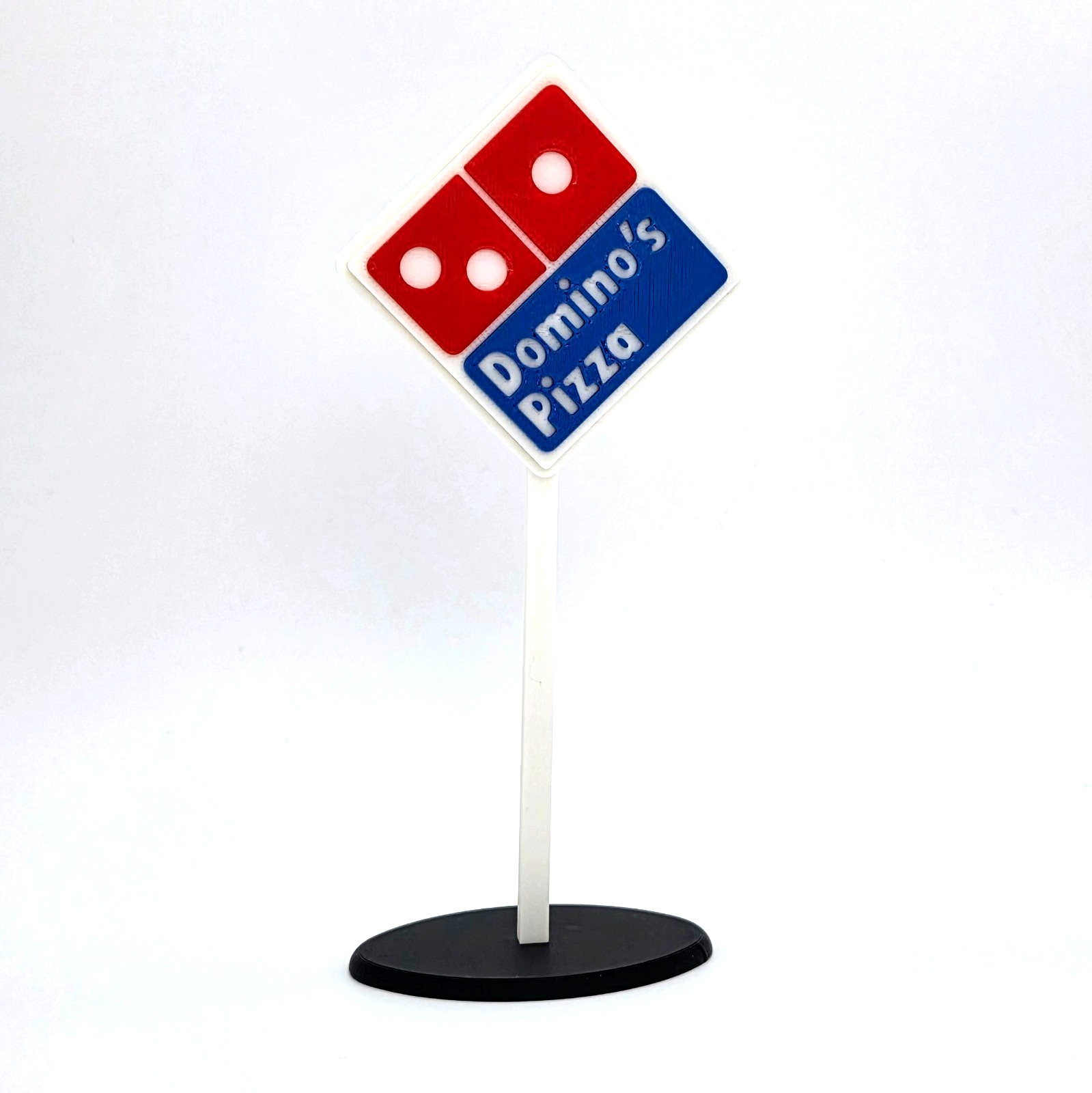 Miniature Dominos Pizza Restaurant Sign - 7.5\ Miniature Dominos Pizza Restaurant Sign - 7.5\