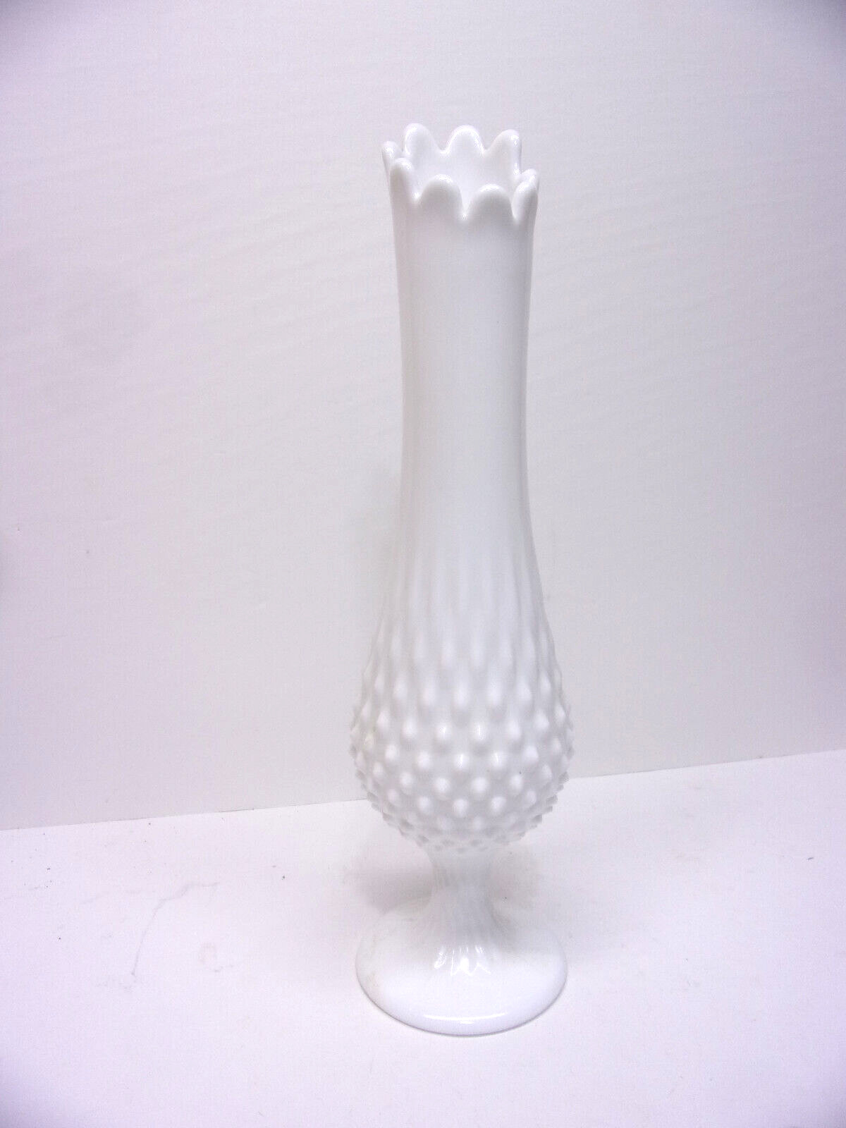 Fenton Milk Glass Hobnail 12 1/2