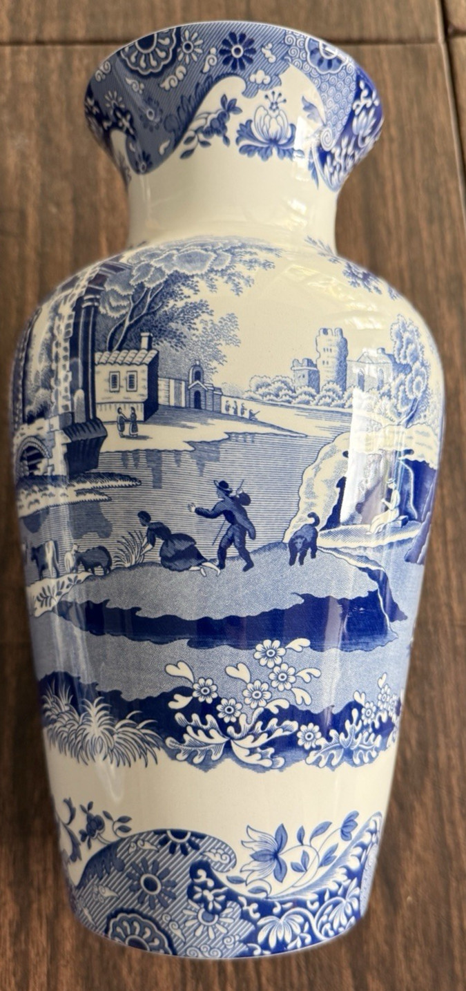 Spode Blue Italian Vase NEW