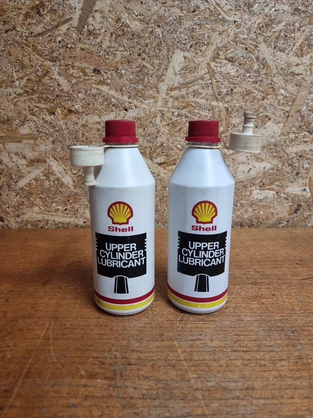 2 x Vintage Plastic Shell Upper Cylinder Lubricant Oil Tin Can Oiler