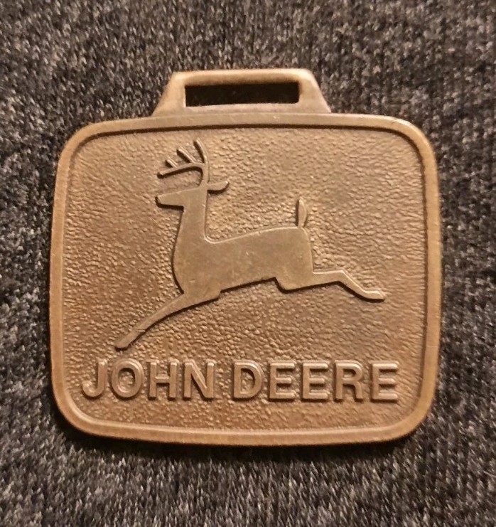 Vintage John Deere Watch Fob Medallion 