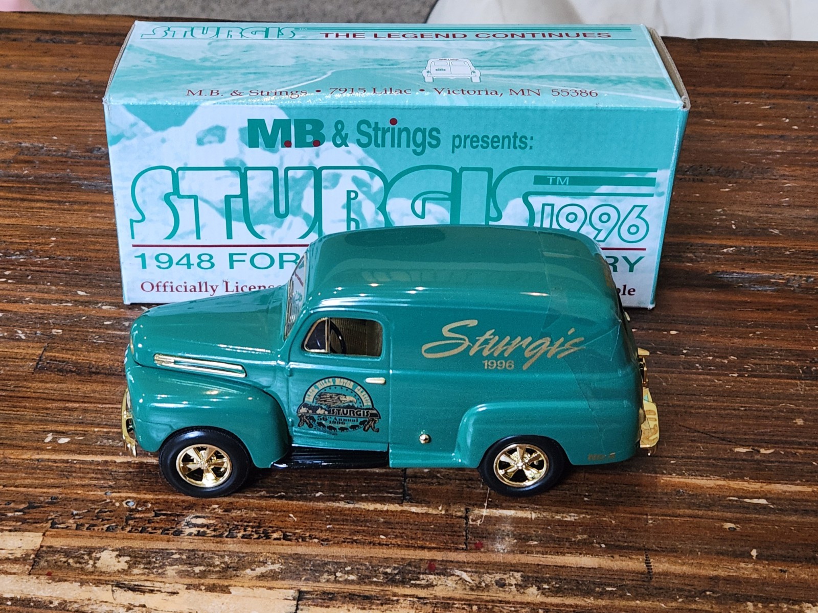 STURGIS #4 1948 FORD PANEL DELIVERY 56TH ANNUAL 1996 DIECAST BANK 68007 STURGIS #4 1948 FORD PANEL DELIVERY 56TH ANNUAL 1996 DIECAST BANK 68007