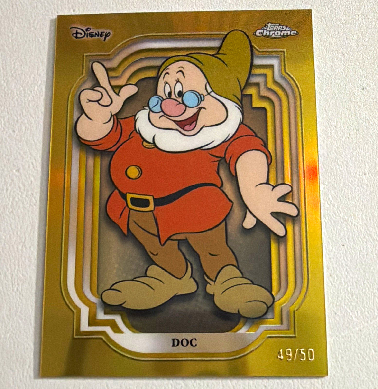 Topps 2024 Topps Chrome Disney DOC Gold Refactor  #8 49/50 