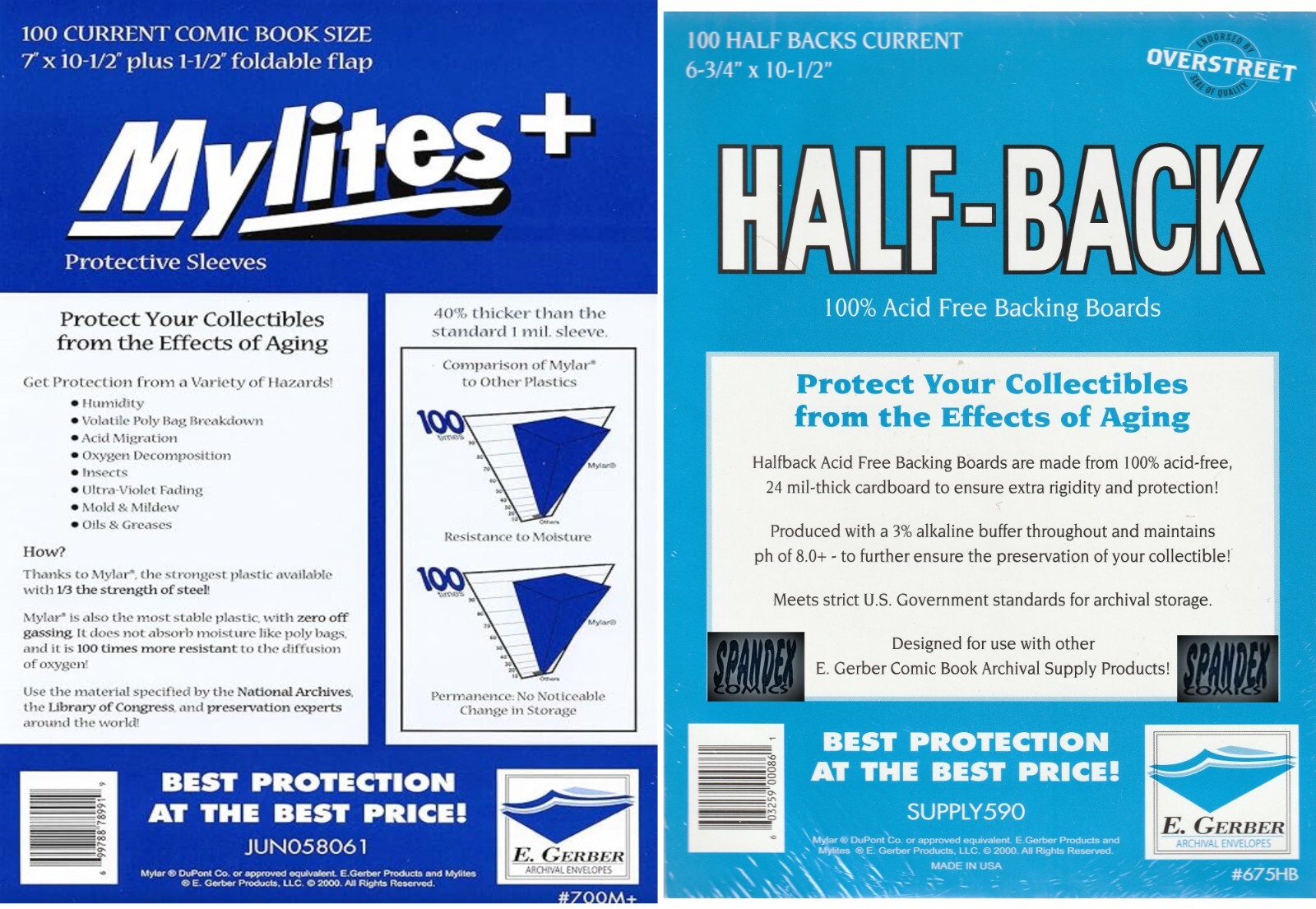 100 E. Gerber Current Mylites+ & 24 PT Half-Backs 700M+ 675HB 100 E. Gerber Current Mylites+ & 24 PT Half-Backs 700M+ 675HB