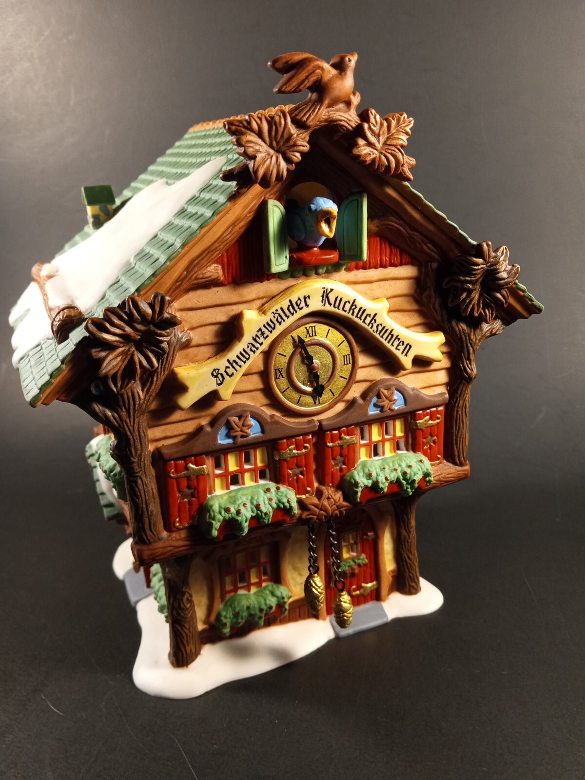 Dept 56 Alpine Village Black Forest Cuckoo Clocks Schwarzwalder Kuckucksuhren