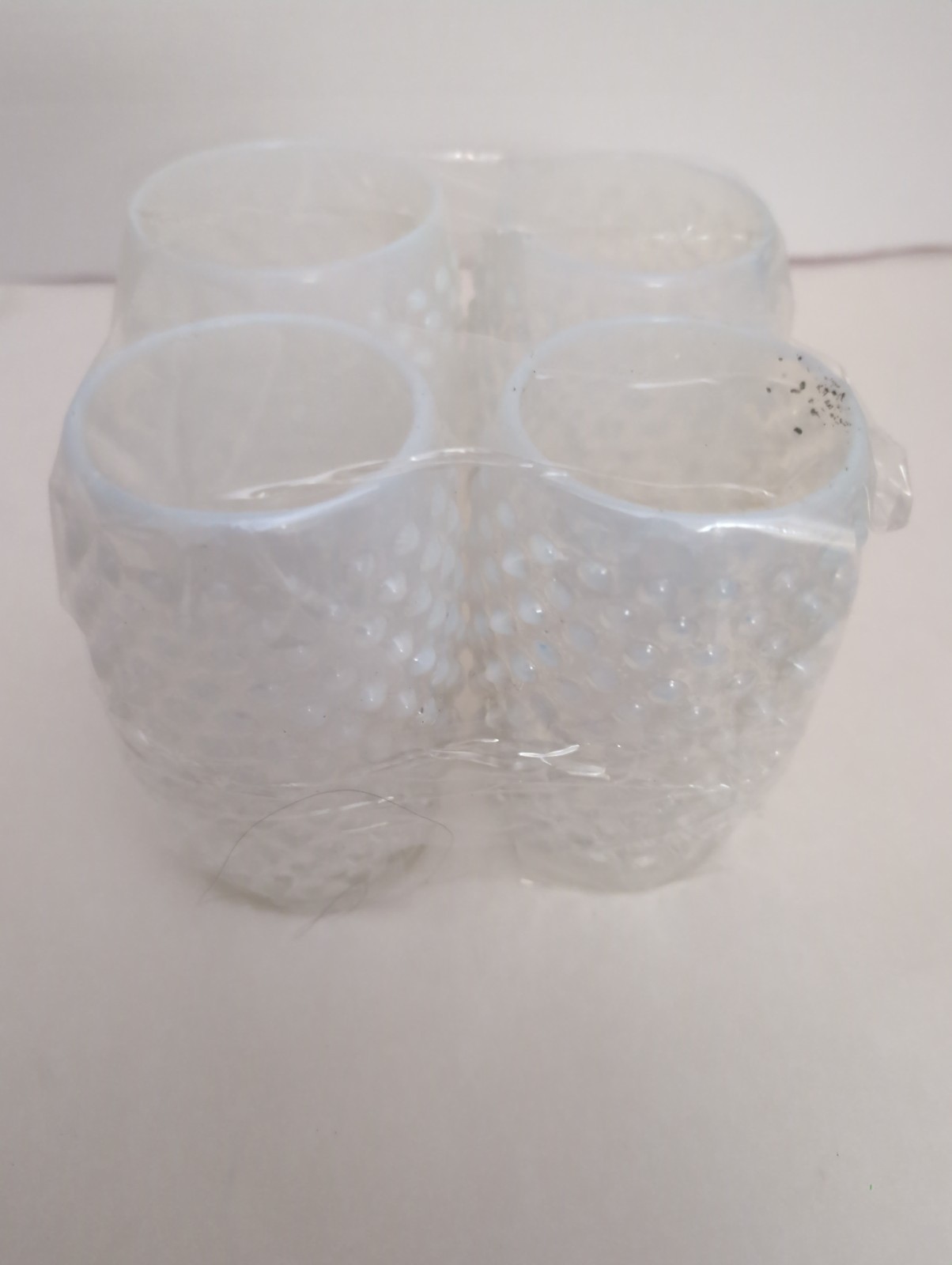 hobnail drinking glasses Opalescent  lot of 4