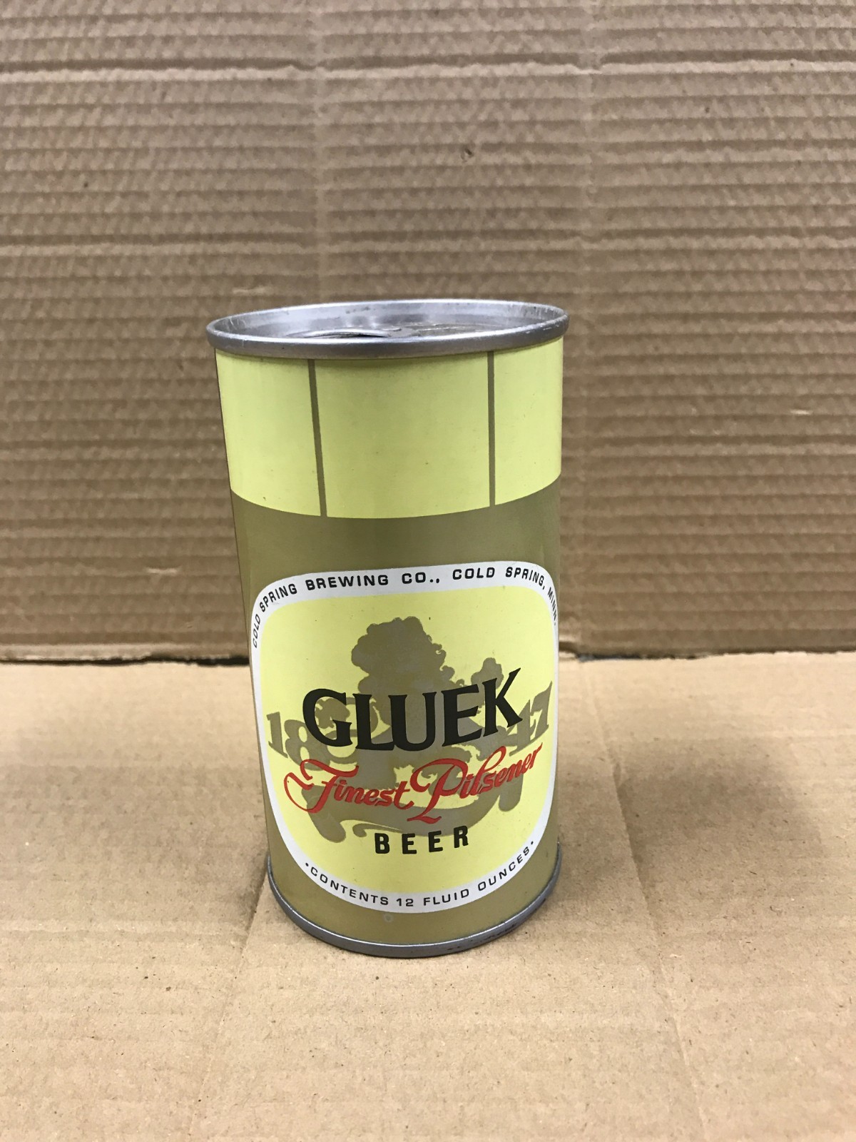 Vintage Gluek Finest Pilsener Empty Pull Top Beer Can
