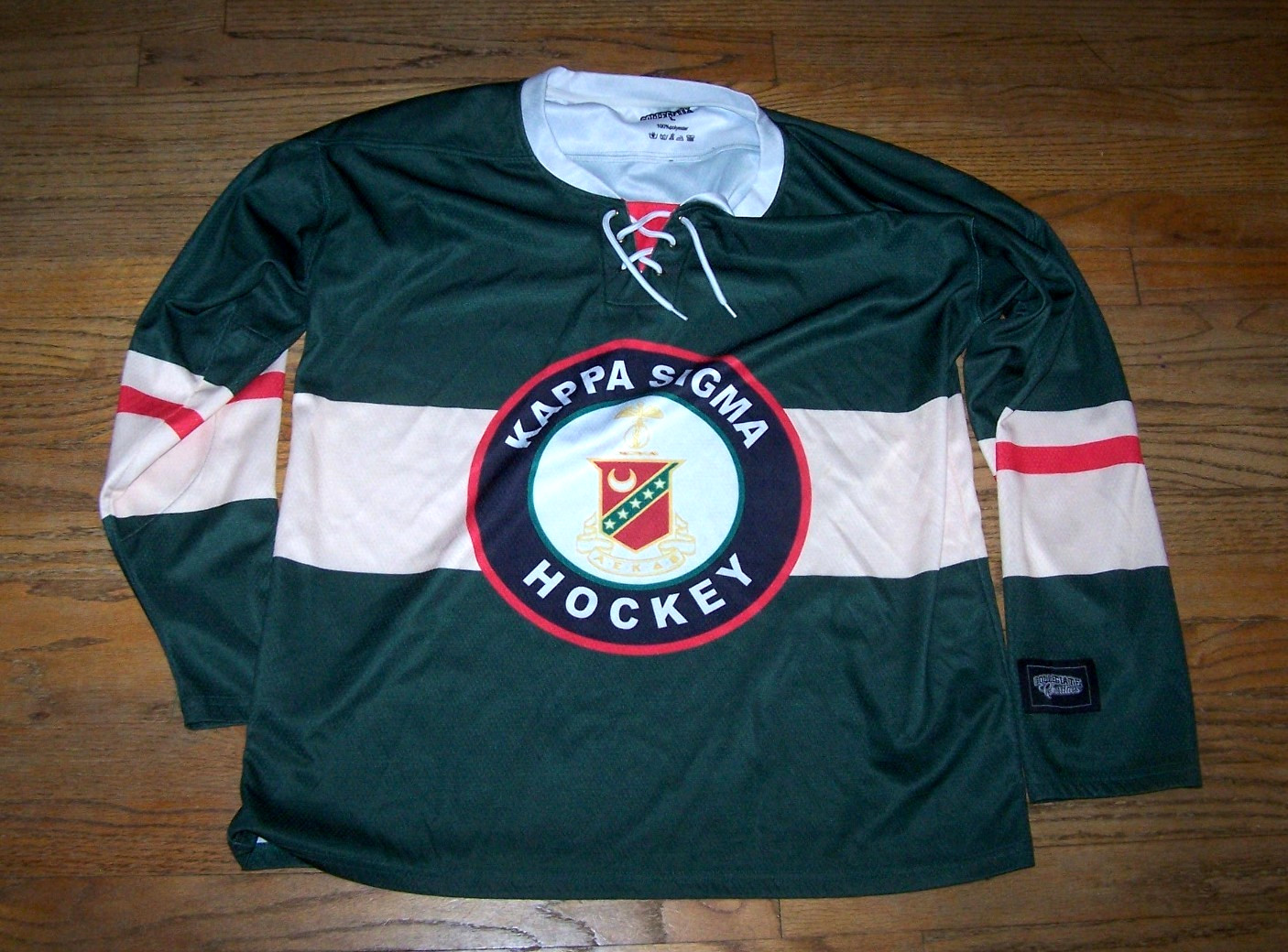 NICE Kappa Sigma fraternity green men's hockey jersey - Large - great shape