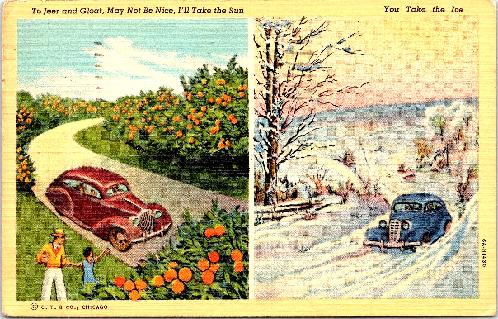 Postcard Humor Geer and Gloat May Not Be Nice I\'ll Take the Sun You Take the Ice Postcard Humor Geer and Gloat May Not Be Nice I\'ll Take the Sun You Take the Ice