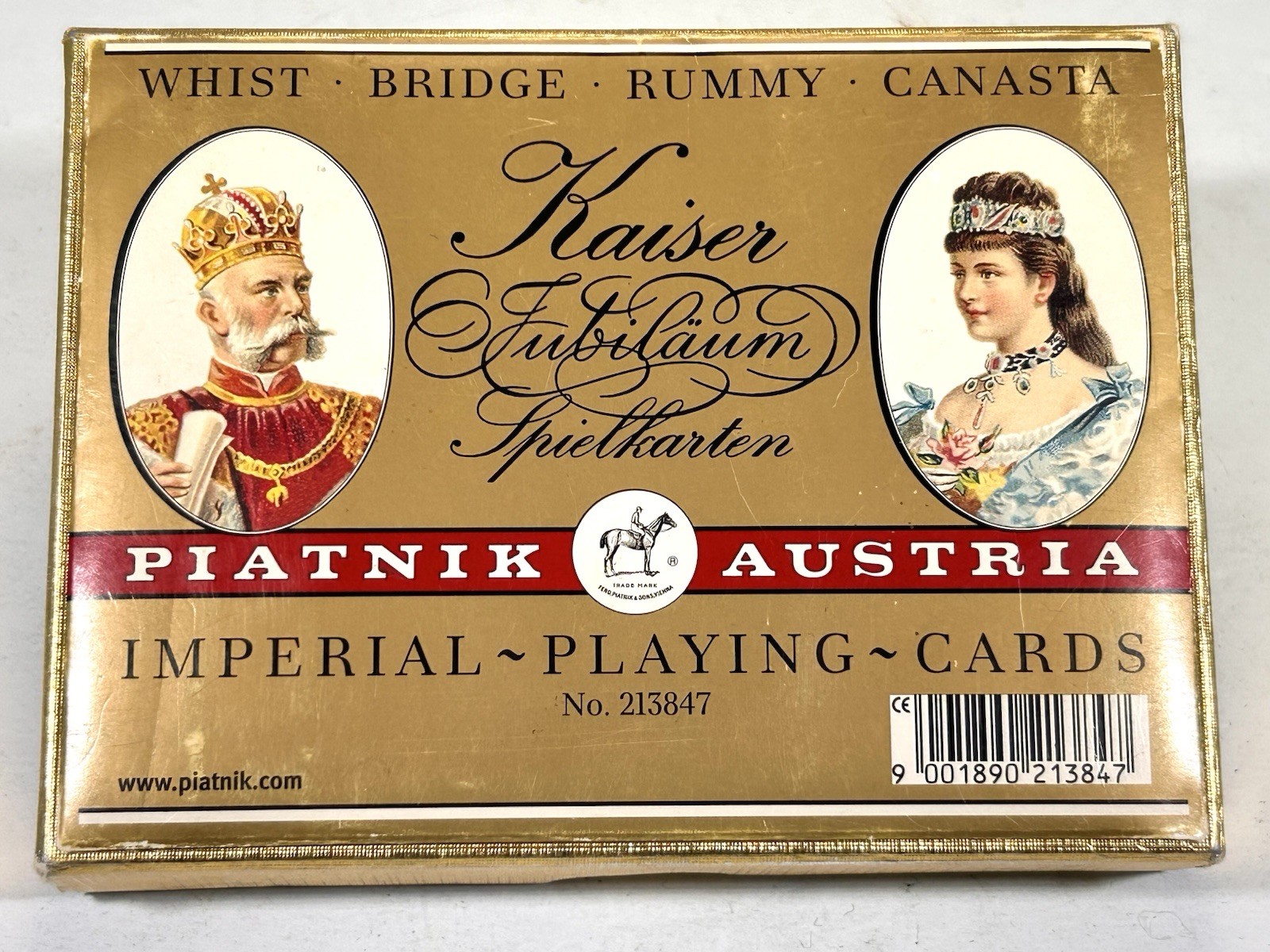 Vintage Piatnik Austria Imperial Playing Cards Kaiser Jubiläum 2 Decks Complete