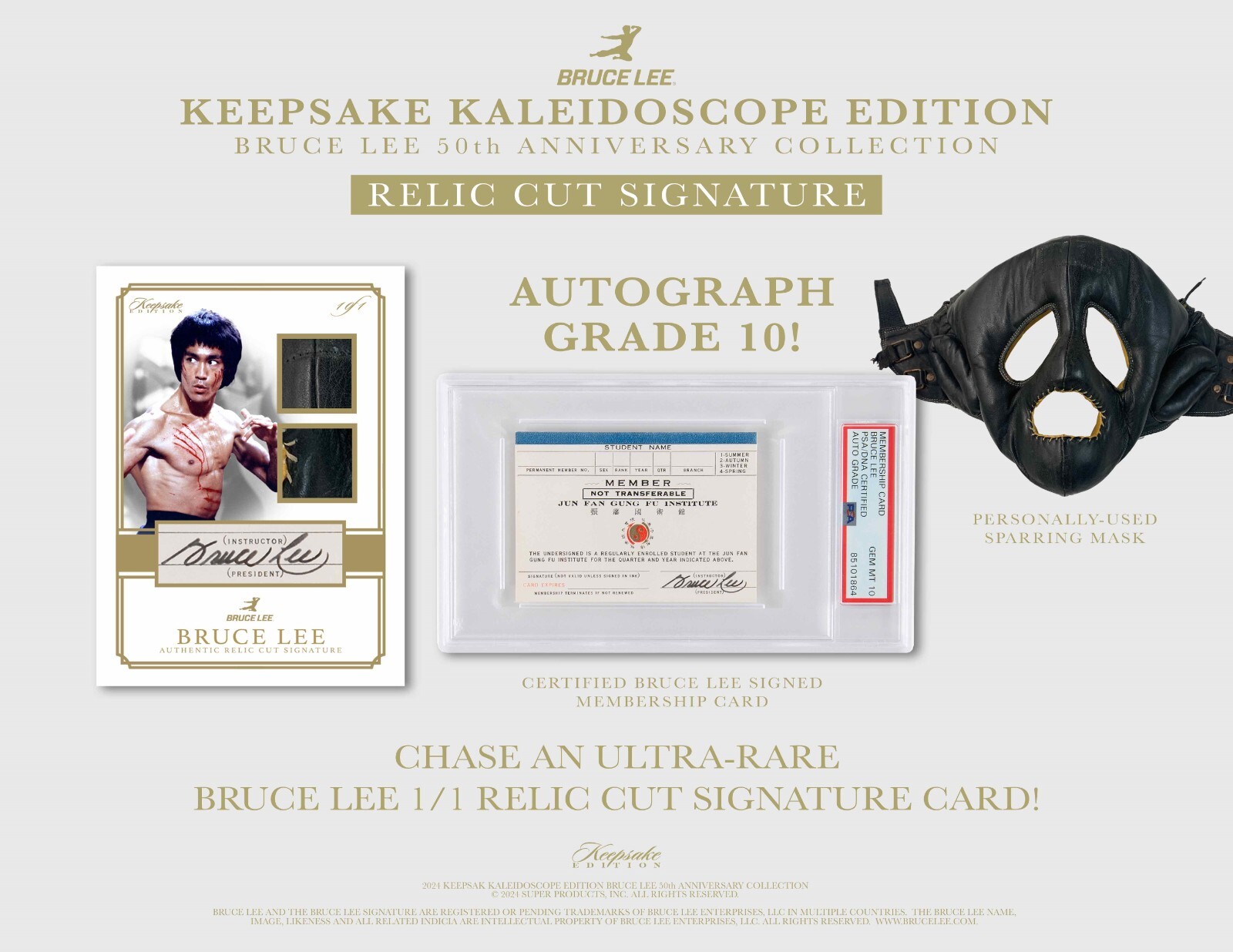 2024 Bruce Lee 50th Anniversary Kaleidoscope Ed Factory 10 Box Case
