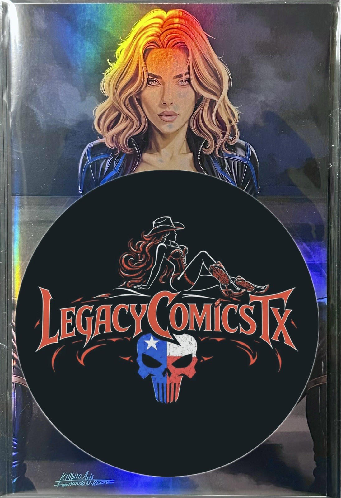 MINT FOIL* Sling Blade Comics🔥 Black Widow 🔥 Fernando Rocha • Cvr C F/N/Bush