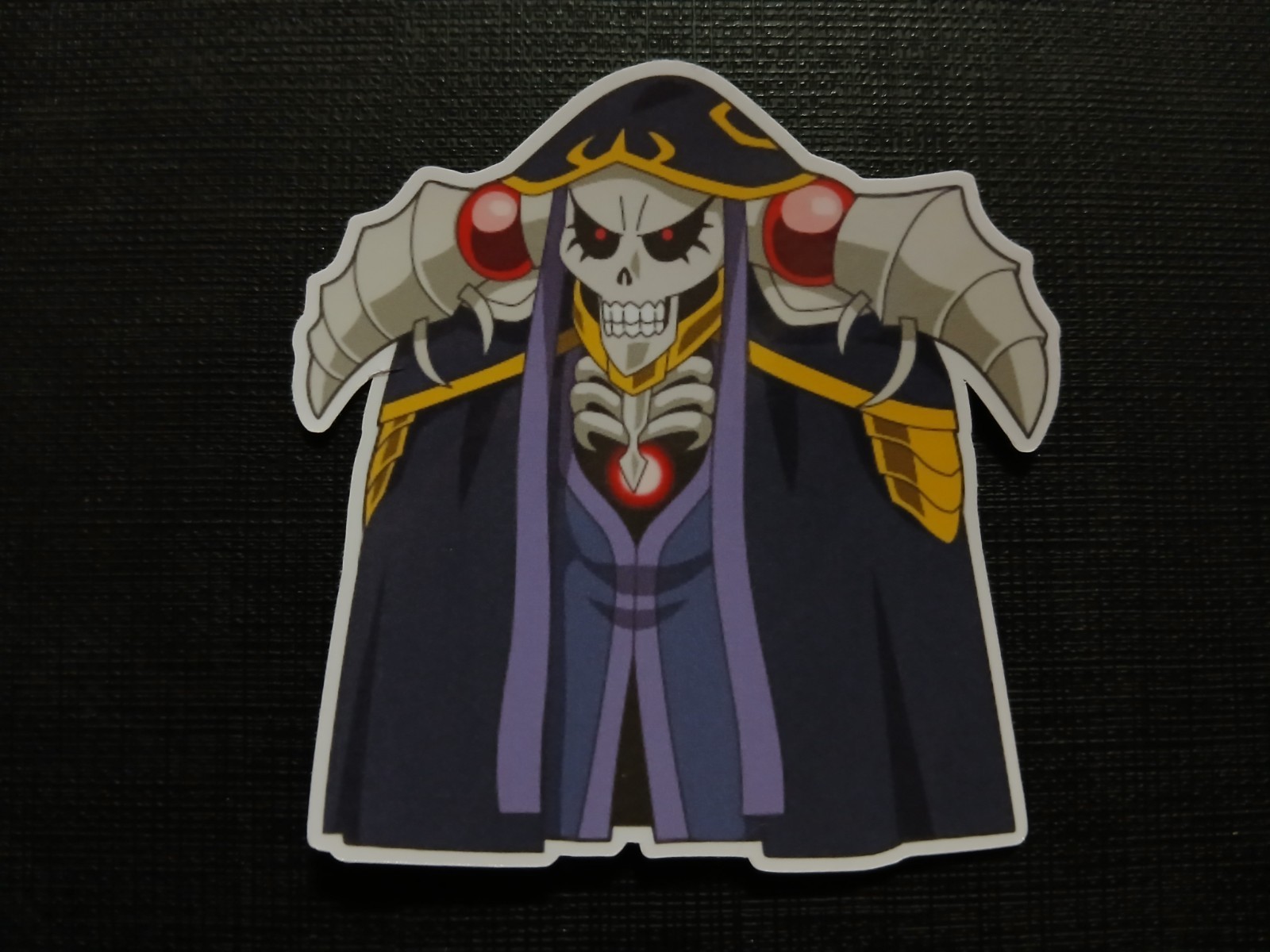 Ainz Ooal Gown Chibi Overlord Glossy Sticker Anime Waterproof
