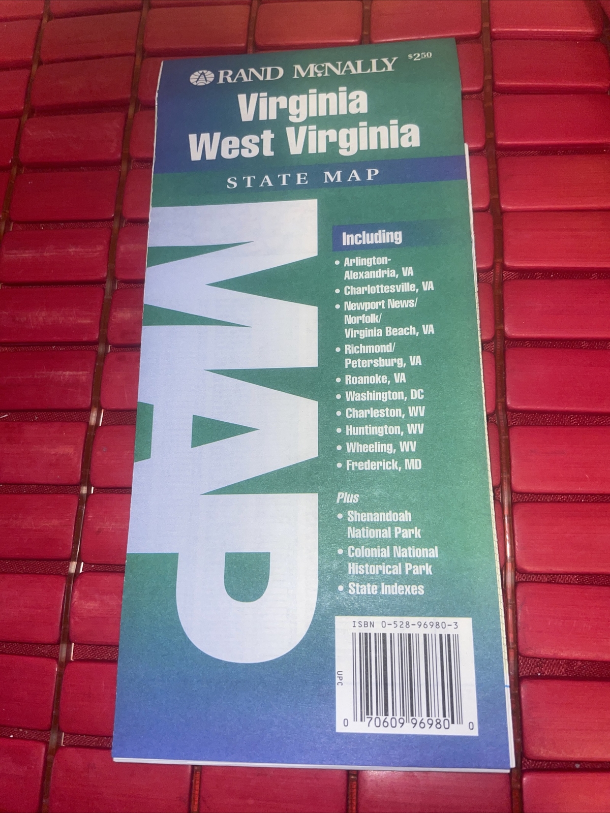 1992 Rand McNally Virginia West Virginia Travel Road Map-SW2