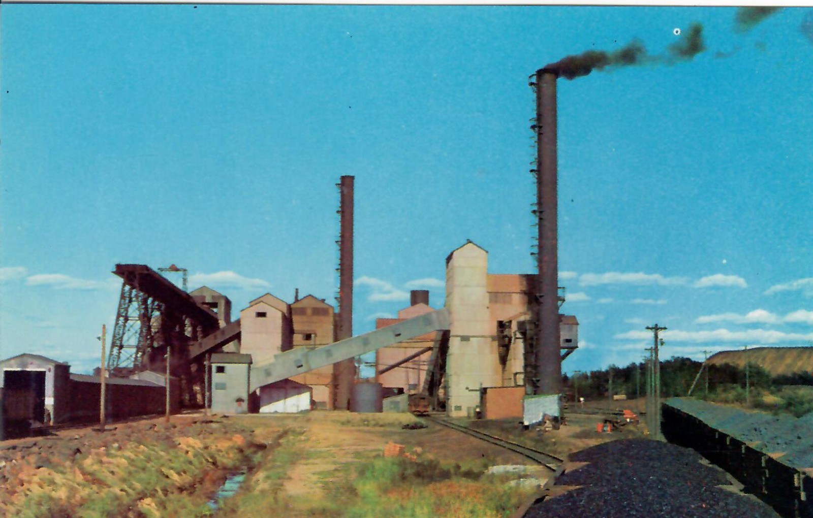 Chrome Postcard Taconite Processing Plant Minesota\'s Iron Range MN