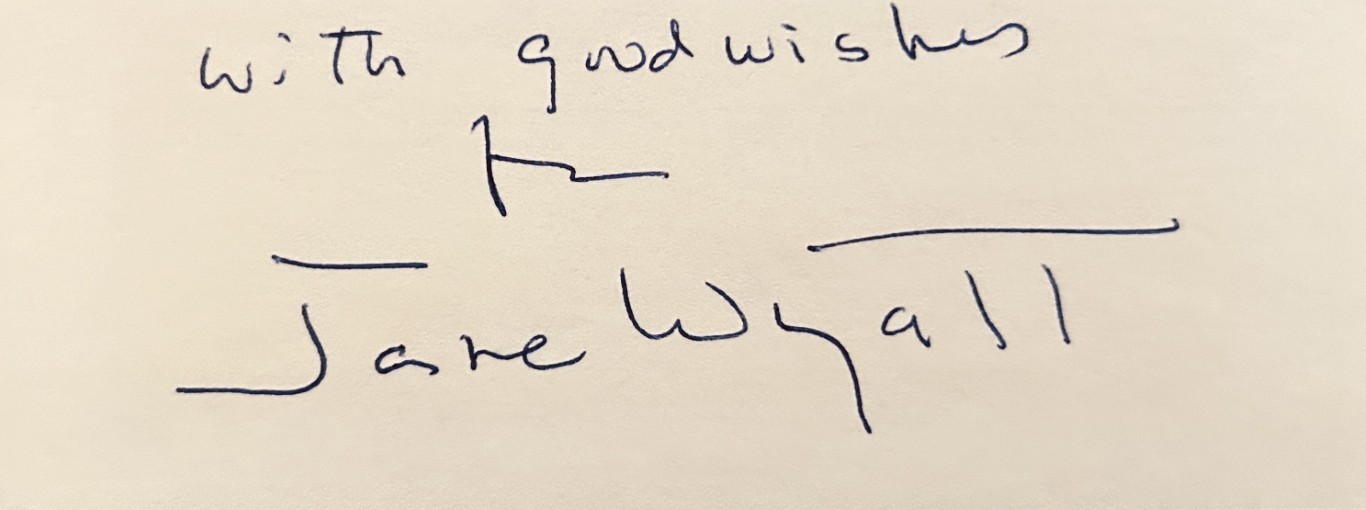 Jane Wyatt (Father Knows Best & Star Trek) autographed signed index card cut COA