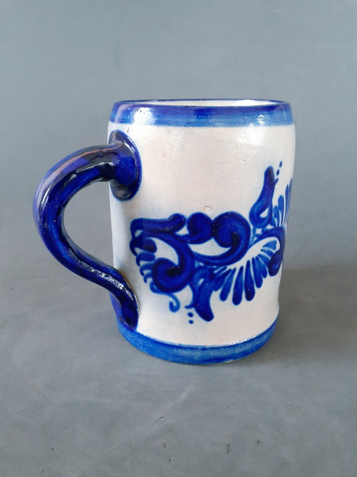Vintage W.E.Stoneware Salt Glazed Beer Stein West Germany Vintage W.E.Stoneware Salt Glazed Beer Stein West Germany