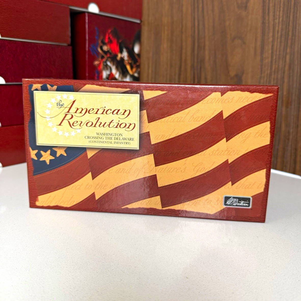 W. Britain American Revolution Washington Crossing the Delaware Figurine Boxed