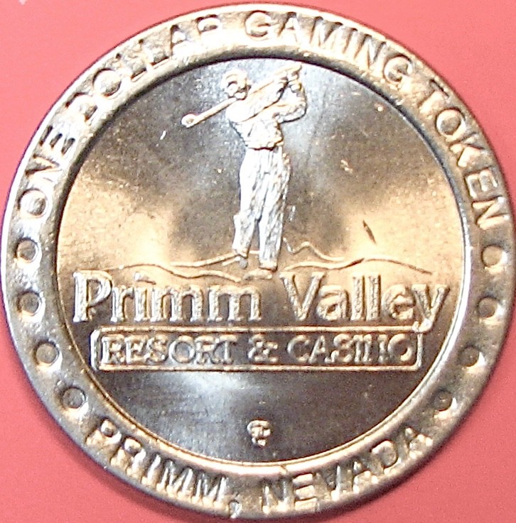 Primm Valley. $1 Casino Token. Primm, NV. J81.